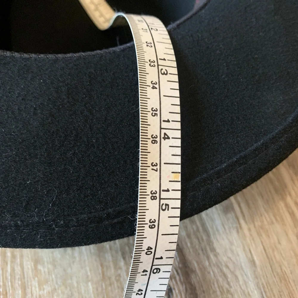 Vintage 80s Golden Gate 100% Wool Western Cowboy Hat w/ Leather Band - XL
